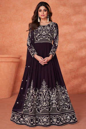 Trending Rayon Floral Printed Black Anarkali Gown Style Long Kurta with  latkan